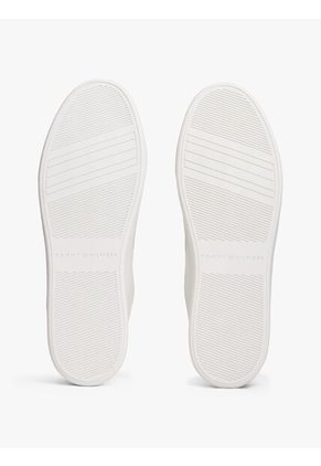 Tenis Blanco De Cuero Con Suela Cupsole Tommy Hilfiger
