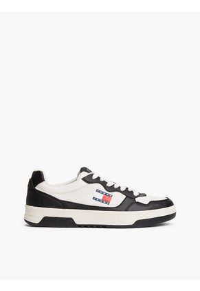 Tenis Blanco De Cuero Color Block Tommy Hilfiger