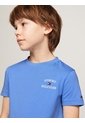 Camiseta Azul De Cuello Redondo Con Logo Tommy Hilfiger de Tommy Hilfiger