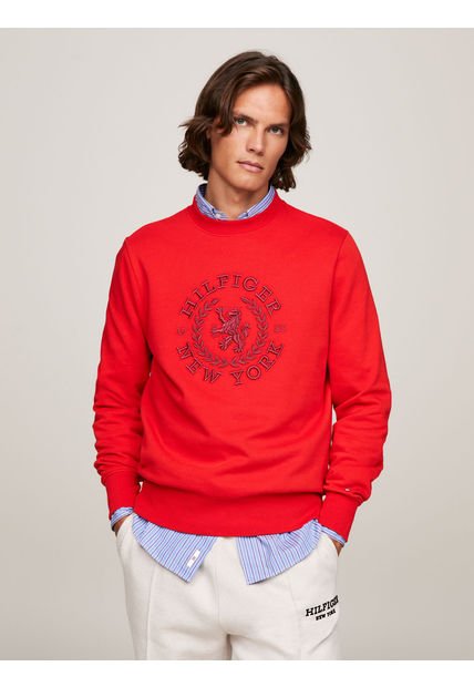 Suéter Con Logo Y Escudo Grande Tommy Hilfiger
