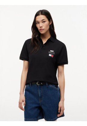 Polo Negro TH X Cadillac Formula 1® Team Con Logo Tommy Hilfiger