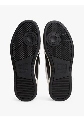 Tenis Blanco De Cuero Color Block Tommy Hilfiger