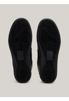 Tenis Negro Essential De Cuero Retro Tommy Hilfiger