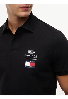 Polo Negro TH X Cadillac Formula 1® Team Con Logo Tommy Hilfiger
