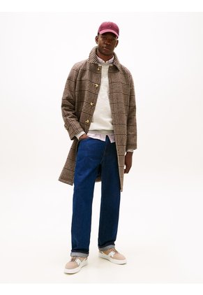 Tenis Beige Con Mezcla De Texturas Tommy Hilfiger