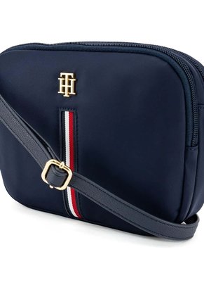 Bolso Azul Cruzado Con Logo Tommy Hilfiger
