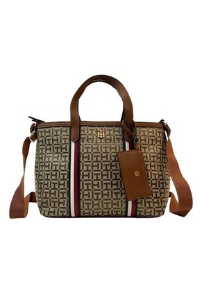 Bolso Marrón Shopper Con Monedero Extraíble Tommy Hilfiger