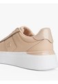 Tenis Beige De Cuero Y Charol Con Plataforma Tommy Hilfiger de Tommy Hilfiger