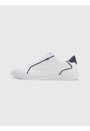 Tenis Con Cordones Y Suela Cupsole Hombre Blanco Tommy Hilfiger