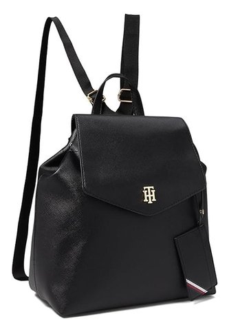 Morral Negro Con Solapa Tommy Hilfiger Tommy Hilfiger