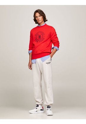 Suéter Con Logo Y Escudo Grande Tommy Hilfiger