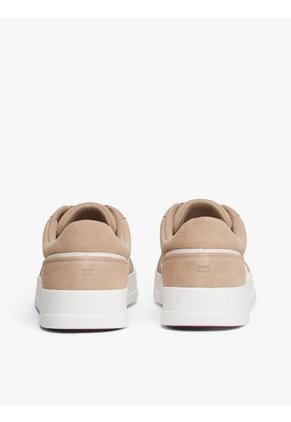 Tenis Beige Con Mezcla De Texturas Tommy Hilfiger