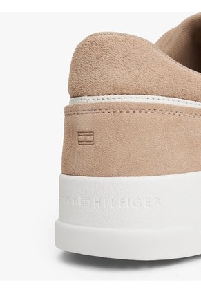 Tenis Beige Con Mezcla De Texturas Tommy Hilfiger
