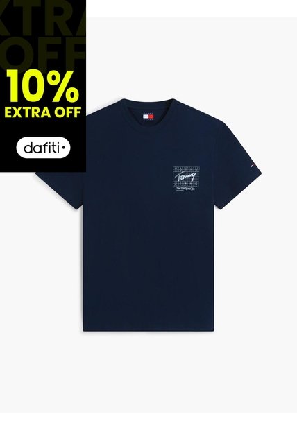 Camiseta Multicolor De Corte Regular Con Logo Script Bordado Tommy Jeans