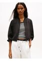 Chaqueta Negra Bomber Con Inscripción Tommy Jeans de Tommy Hilfiger