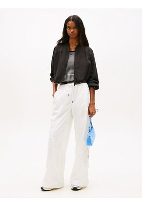 Chaqueta Negra Bomber Con Inscripción Tommy Jeans