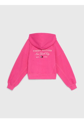 Saco De Niña Con Gorro Y Logo Trasero Tommy Hilfiger