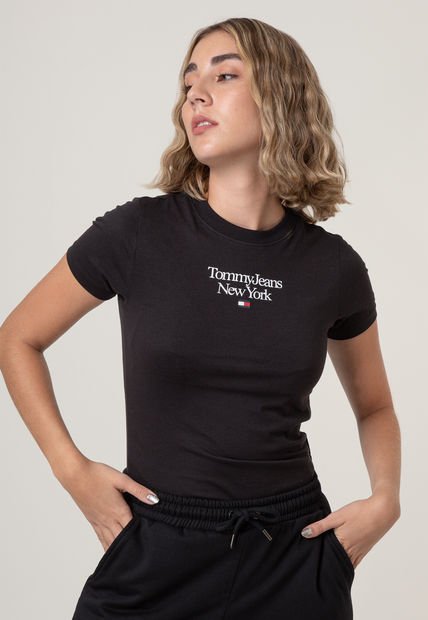 Camiseta Negro-Blanco Tommy Jeans