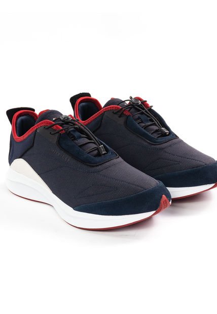 Tenis De Running Sport En Malla Hombre Azul Tommy Hilfiger