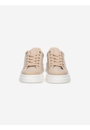 Tenis Beige De Corte Bajo Con Diseño De Cordones Tommy Hilfiger
