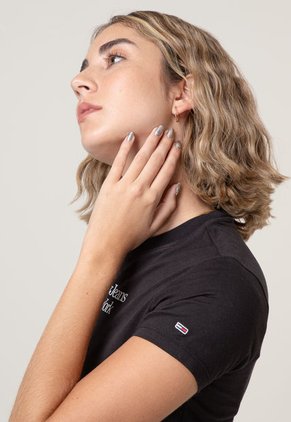 Camiseta Negro-Blanco Tommy Jeans