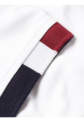 Polo Univesitario De Corte Slim Blanco Tommy Hilfiger