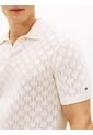 Polo Blanco De Punto Pointelle Y Corte Regular Tommy Hilfiger de Tommy Hilfiger