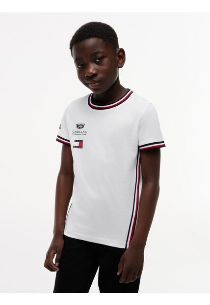 Camiseta Blanca TH X Cadillac Fórmula 1® Team Tommy Hilfiger