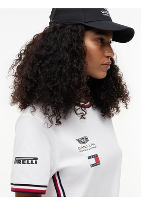 Camiseta Blanca TH X Cadillac Fórmula 1® Team Tommy Hilfiger
