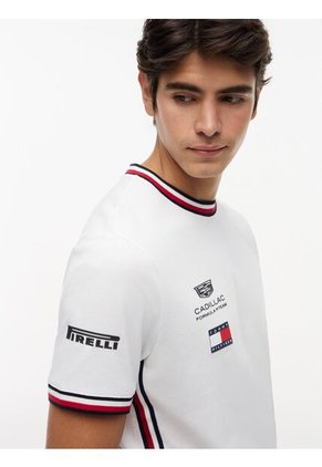 Camiseta Blanca TH X Cadillac Fórmula 1® Team Tommy Hilfiger
