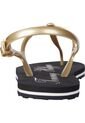 Sandalias Dorado Signature Con Logo Tommy Hilfiger de Tommy Hilfiger