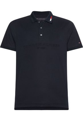 Polo Regular Con Logo Azul Tommy Hilfiger