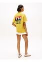 Camiseta Amarilla Amplia Hilfiger Con Logo Trasero Tommy Hilfiger de Tommy Hilfiger