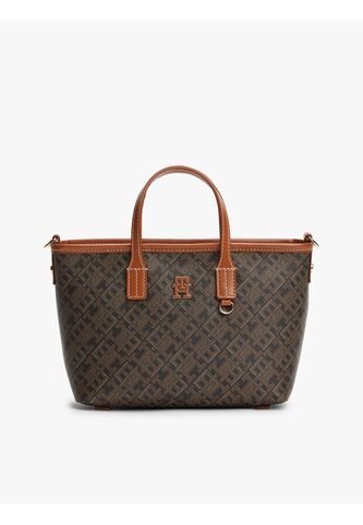 Bolso Negro Tote Con Correa Cruzada TH Monoplay Tommy Hilfiger Tommy Hilfiger
