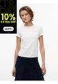 Camiseta Blanca Slim De Punto Con Logo Tommy Jeans de Tommy Hilfiger