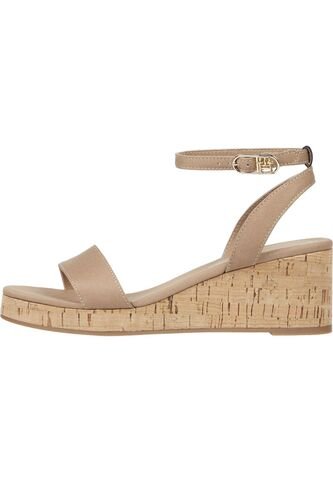 Sandalias Beige De Cuña Media Tommy Hilfiger Tommy Hilfiger