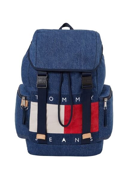 Morral Azul De Tejido Denim Tommy Hilfiger