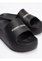 Sandalias Negro Con Plataforma Gruesa Y Logo Tommy Hilfiger de Tommy Hilfiger
