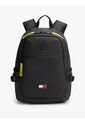 Morral Negro Con Logo Engomado Y Doble Cremallera Tommy Hilfiger de Tommy Hilfiger