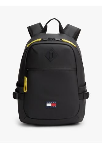 Morral Negro Con Logo Engomado Y Doble Cremallera Tommy Hilfiger Tommy Hilfiger