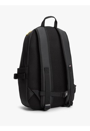 Morral Negro Con Logo Engomado Y Doble Cremallera Tommy Hilfiger