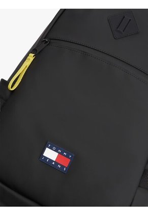 Morral Negro Con Logo Engomado Y Doble Cremallera Tommy Hilfiger