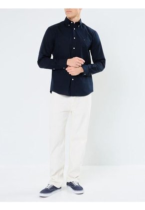 Camisa Azul Flex Poplin Tommy Hilfiger