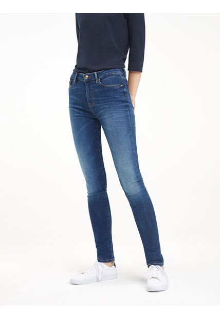 Jeans Mujer Skinny Azul Oscuro Como Rw Doreen Mujer Tommy Hilfiger