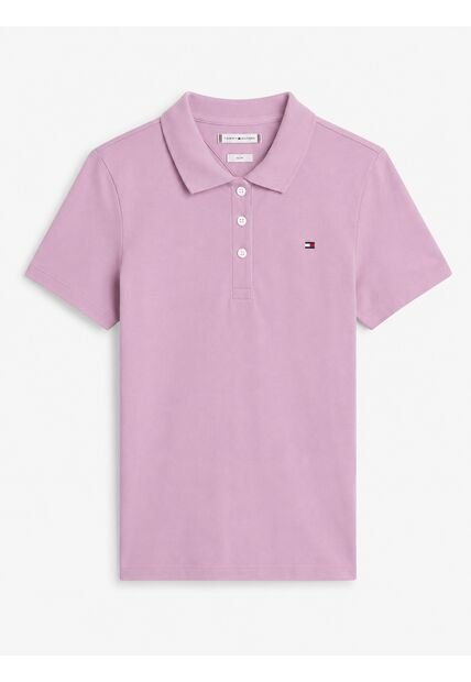 Polo Rosado 1985 Collection Slim De Piqué Tommy Hilfiger