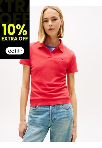 Polo Rojo Essential De Corte Slim Tommy Jeans Tommy Hilfiger