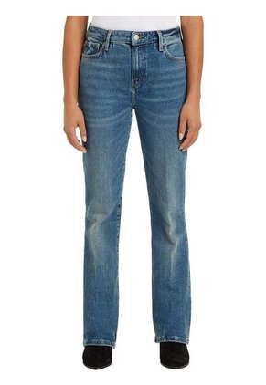 Jeans Azul De Talle Alto Con Corte Bootcut Tommy Hilfiger