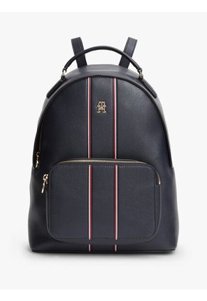 Morral Azul Texturizada Con Cinta Distintiva Tommy Hilfiger