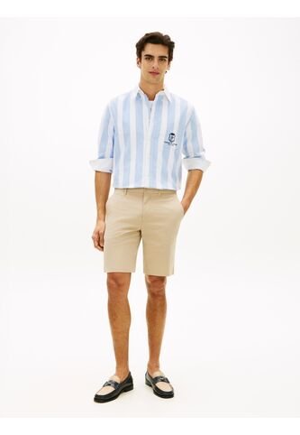 Bermudas Beige Chino Denton En Sarga Con Corte Recto Tommy Hilfiger Tommy Hilfiger