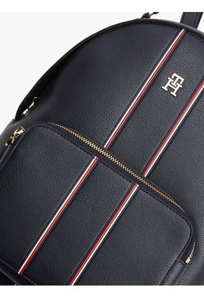Morral Azul Texturizada Con Cinta Distintiva Tommy Hilfiger